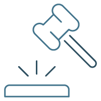 Icono de "Evaluación y proceso judicial"